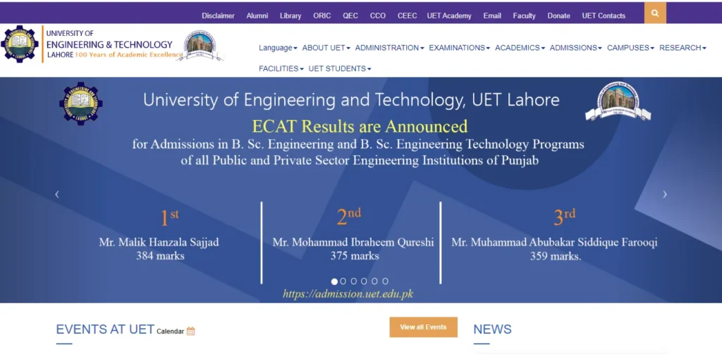  University of Engineering and Technology