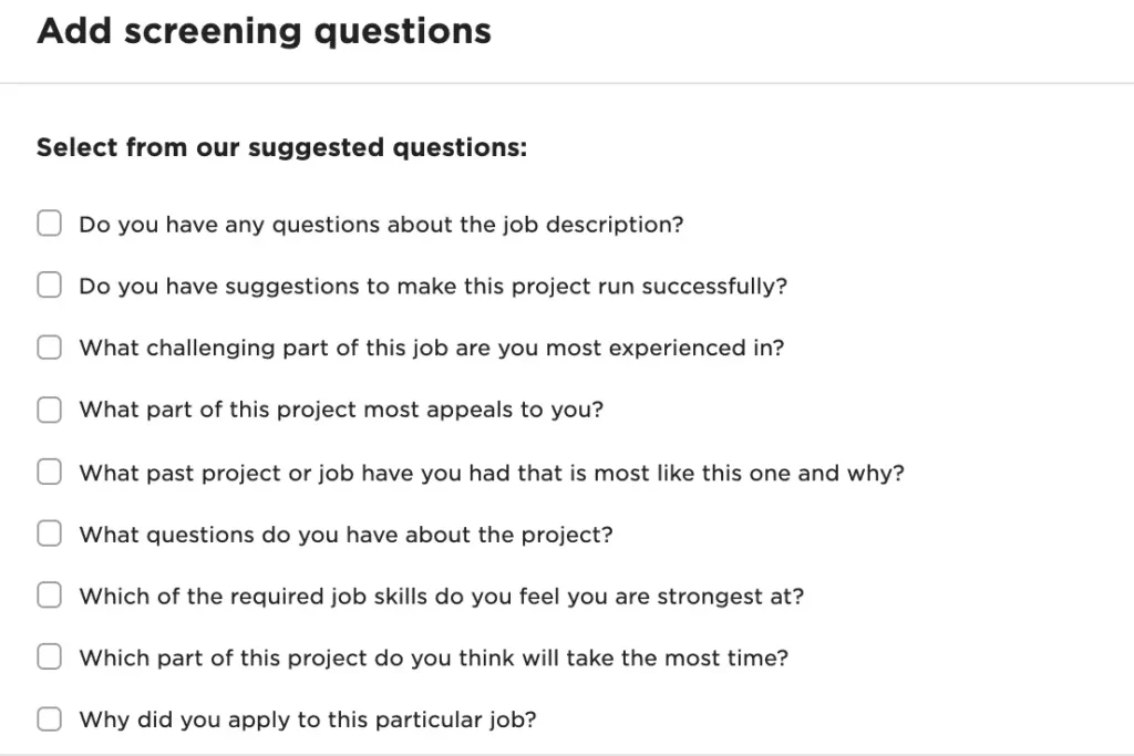 Answer Additional Questions on Upwork