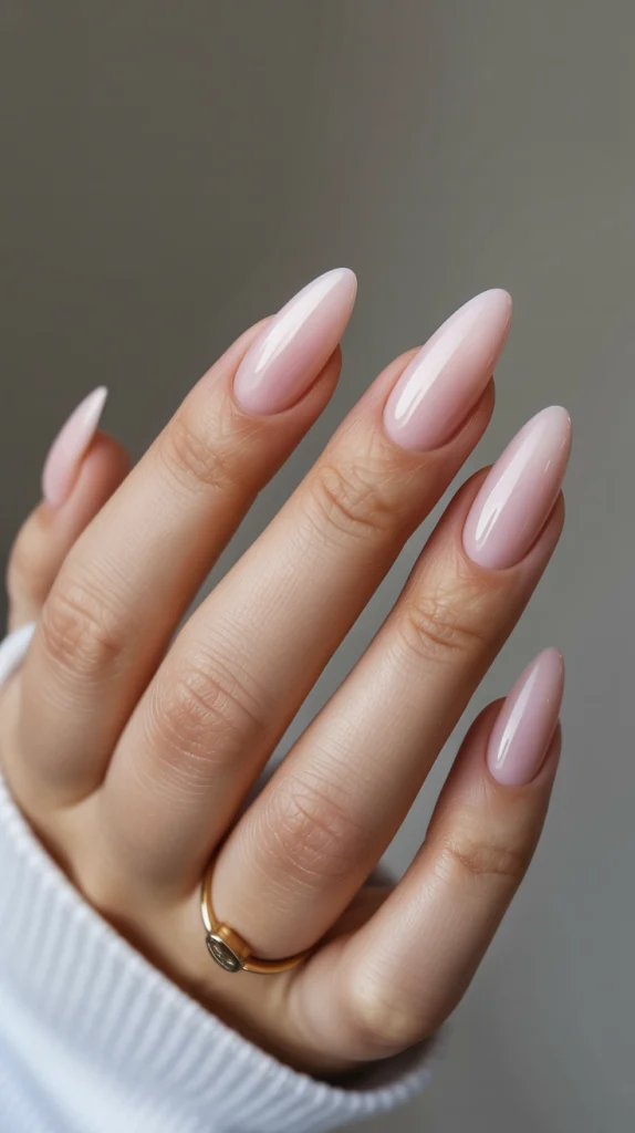 Almond Pink Nails That Whisper Elegance