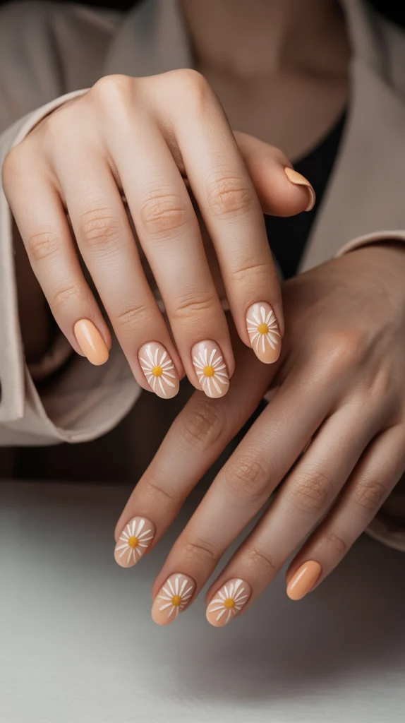 Apricot Daisy Elegance