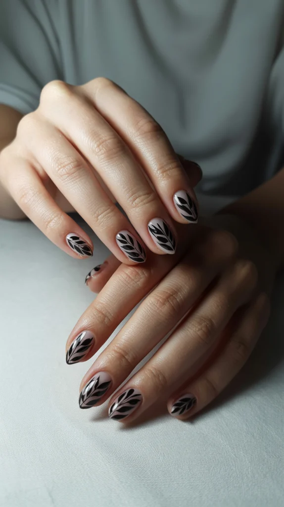 Black and Bold Leaves