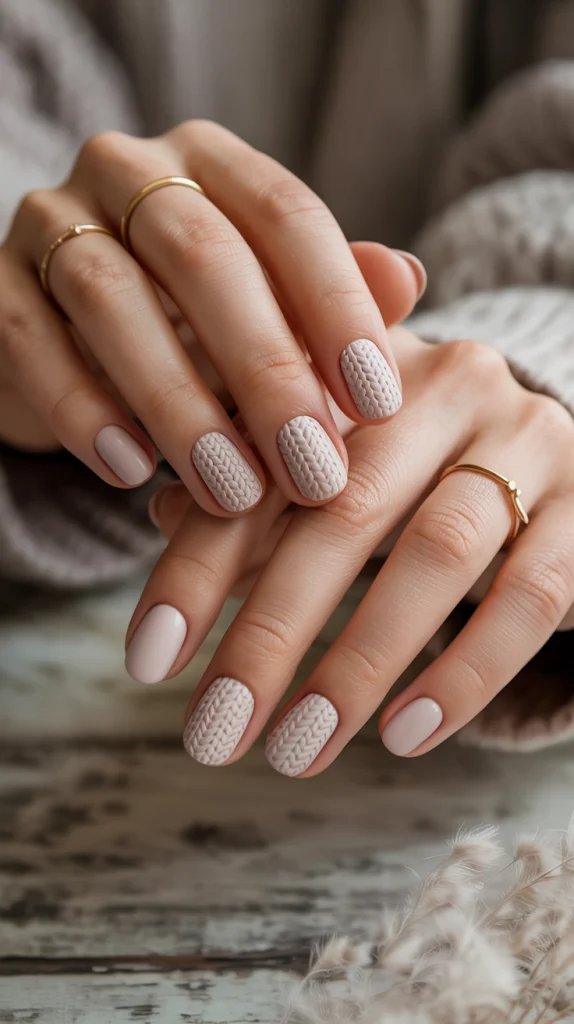 Cozy Sweater Nails