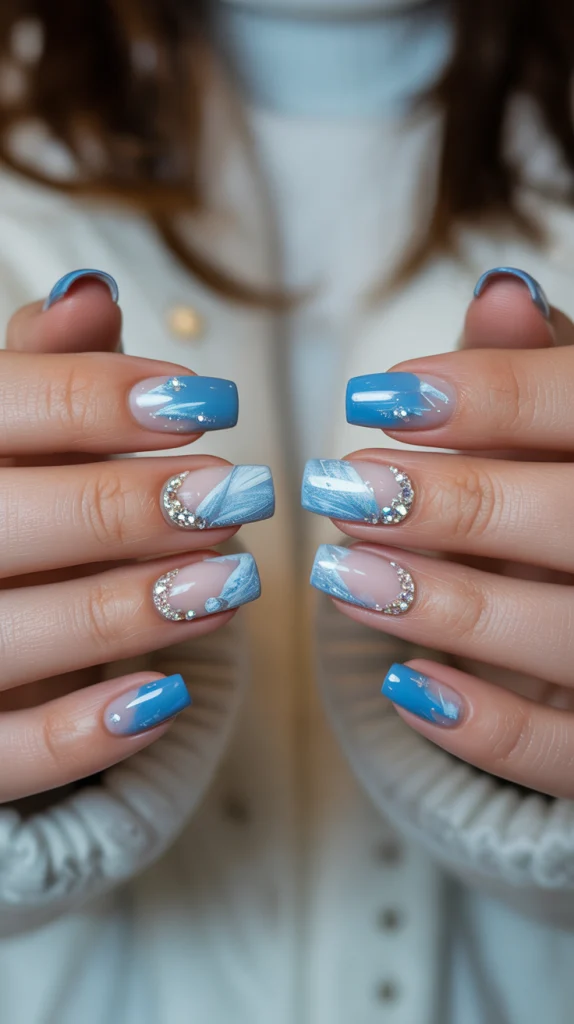 Crystal Blue Embellishments