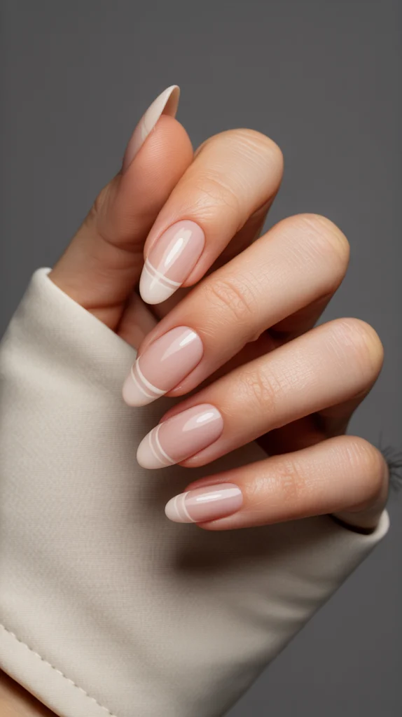 Elegant Nails Two Lined Gold