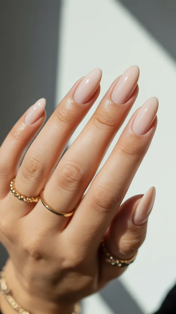 Elegant Nude Nails Almond Graceful and Feminine
