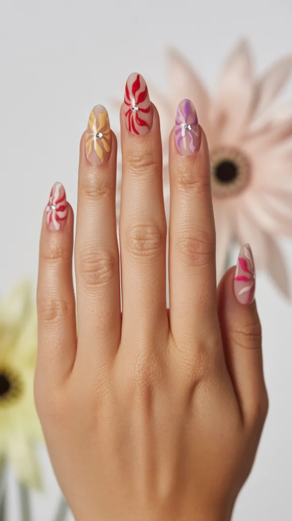 Floral Acrylic Art That’s Anything But Basic