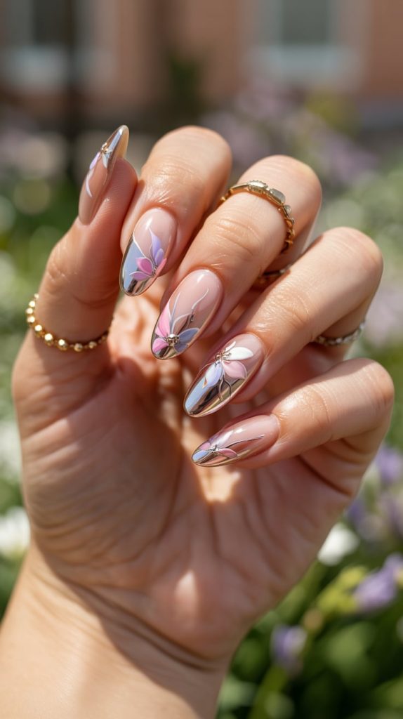 Floral Chrome Fantasy