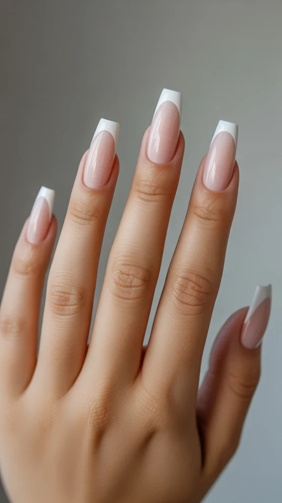 Geometric Coffin Nails