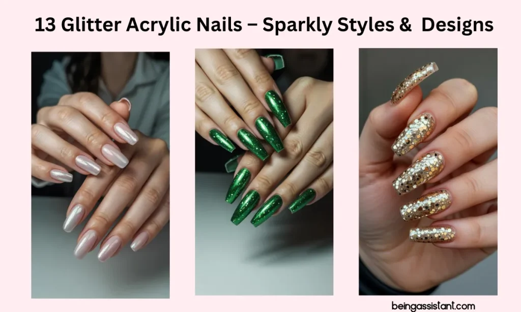 Glitter Acrylic Nails