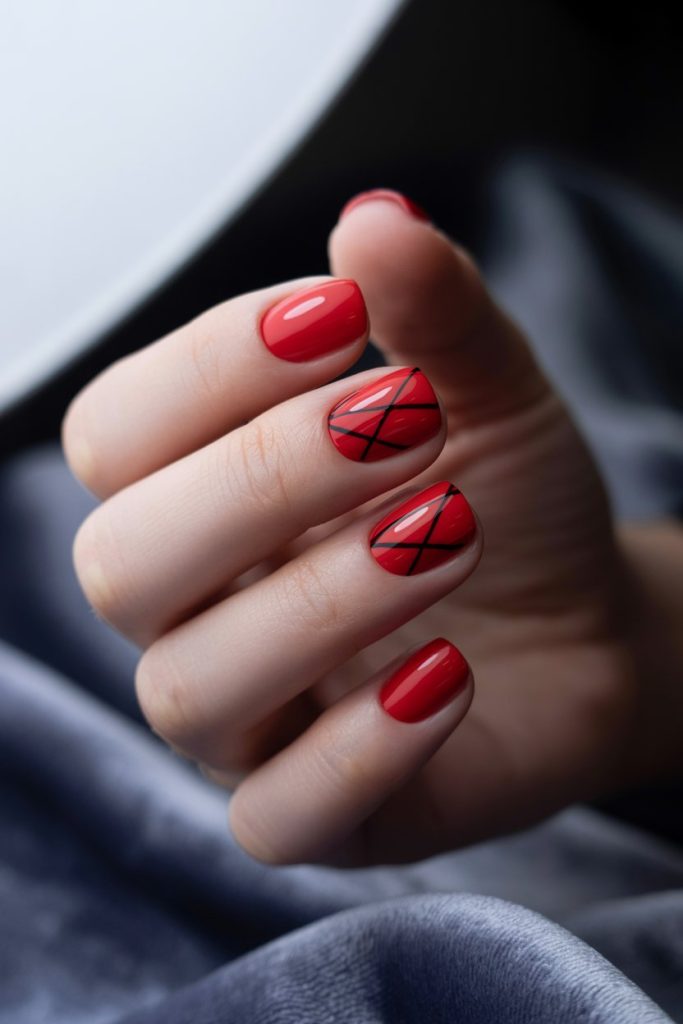 Graphic Red Contrast