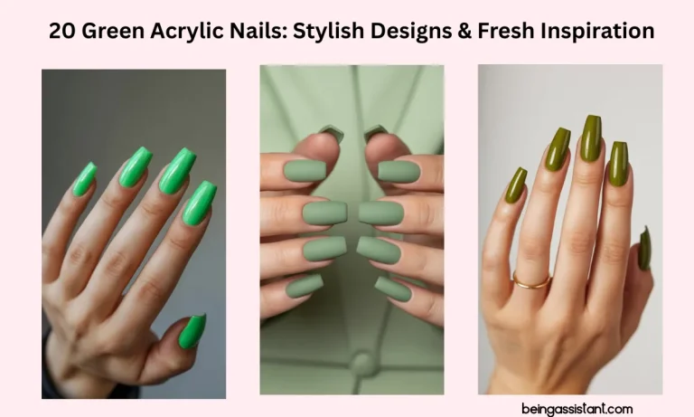 Green Acrylic Nails
