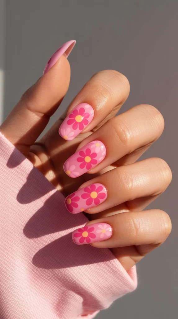 Groovy Pink Flowers