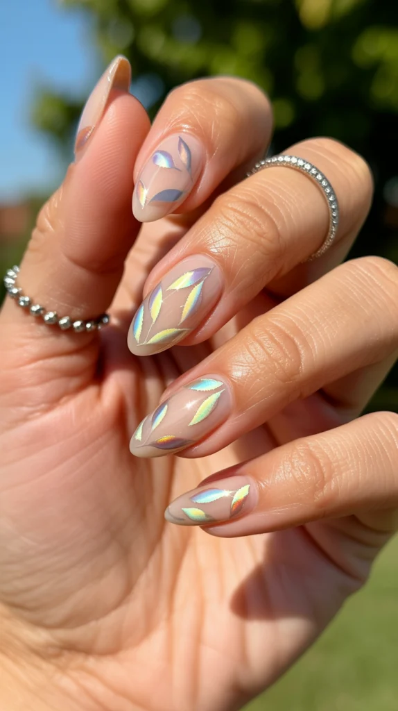 Holographic Leaf Gleam