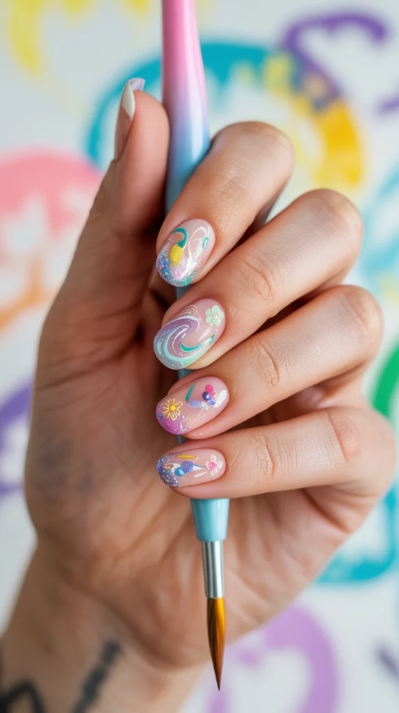 Let Your Imagination Run Wild with Creative Acrylic Nail Art