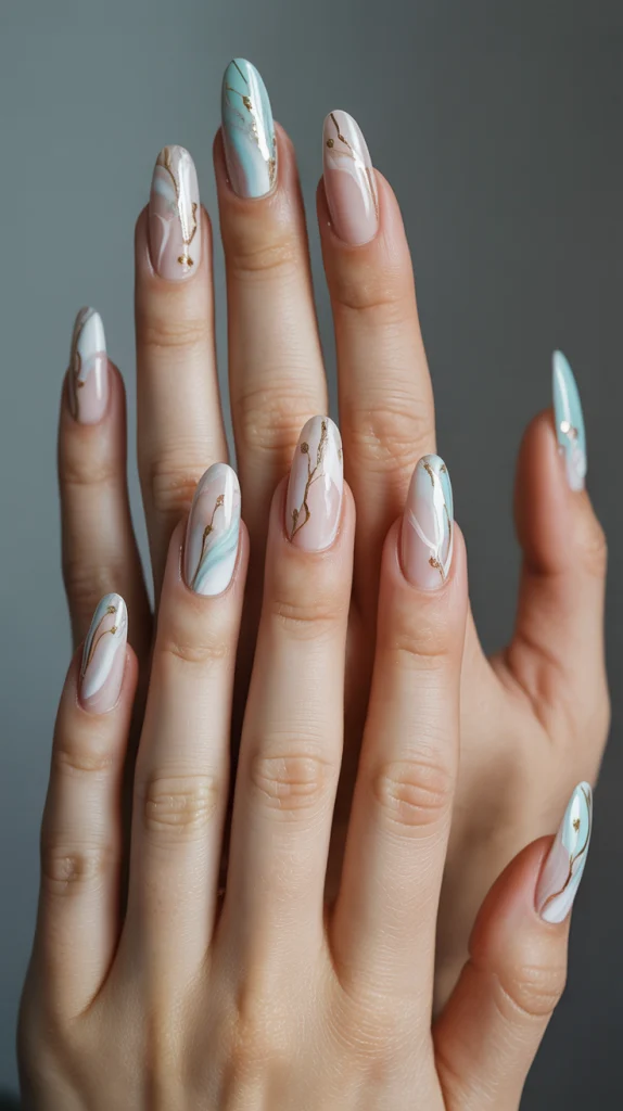 Marble Golden Sprigs