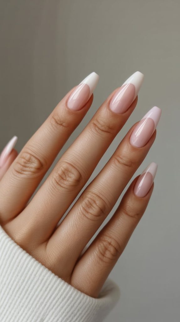 Milky Nude Nails