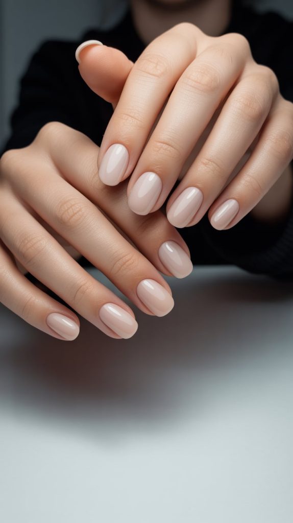 Minimalist Vibes: Short Nude Acrylics