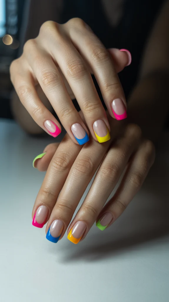 Multicolor French Tips