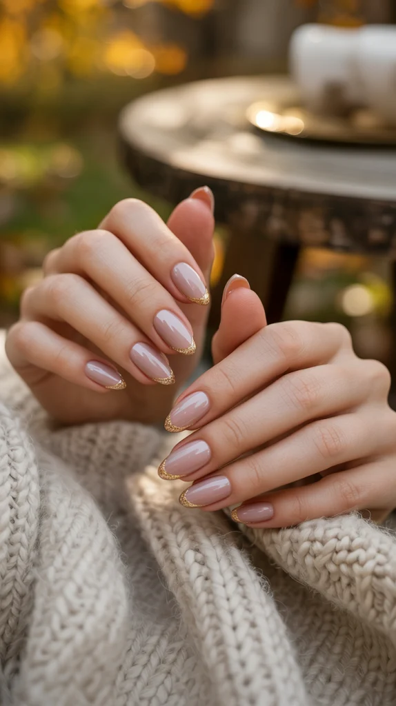 Nail Art Shimmery Micro French