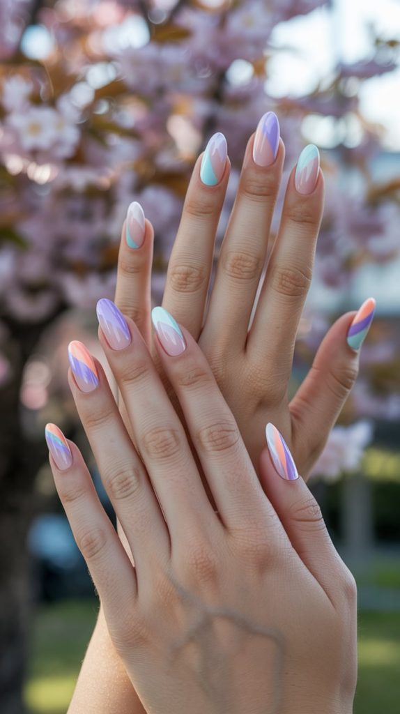 Ombré Airbrush Nails