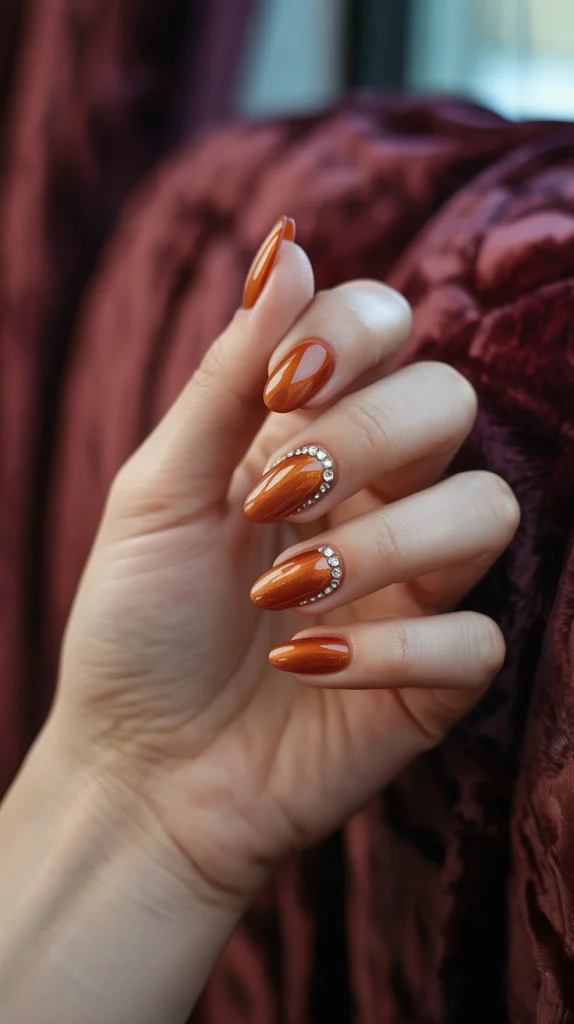 Orange Rhinestones