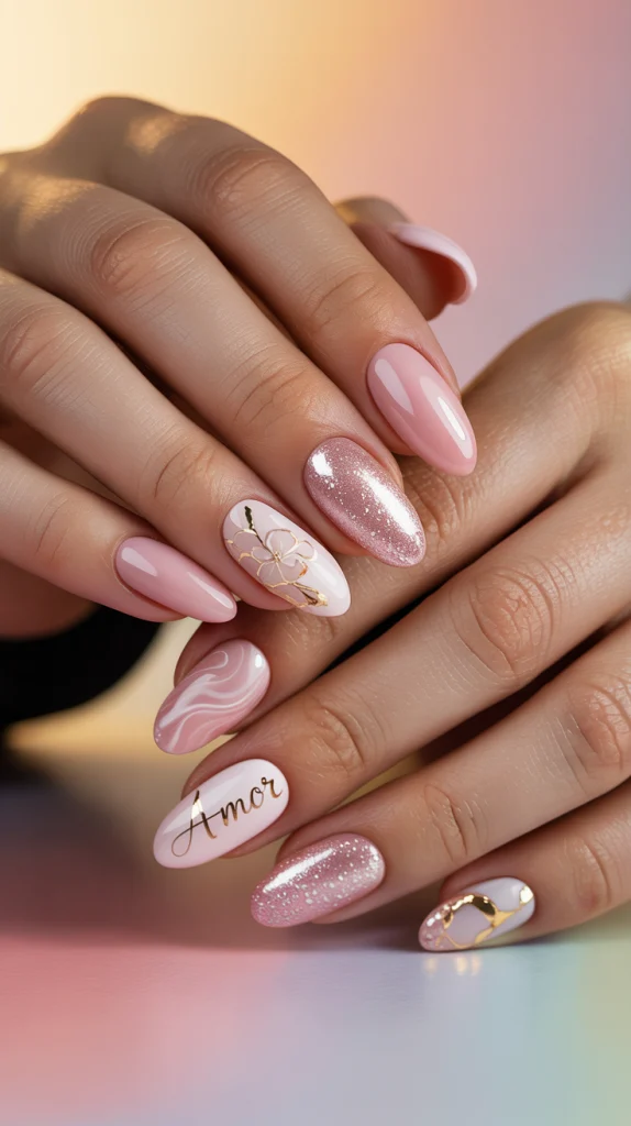 Pink Acrylic Nails
