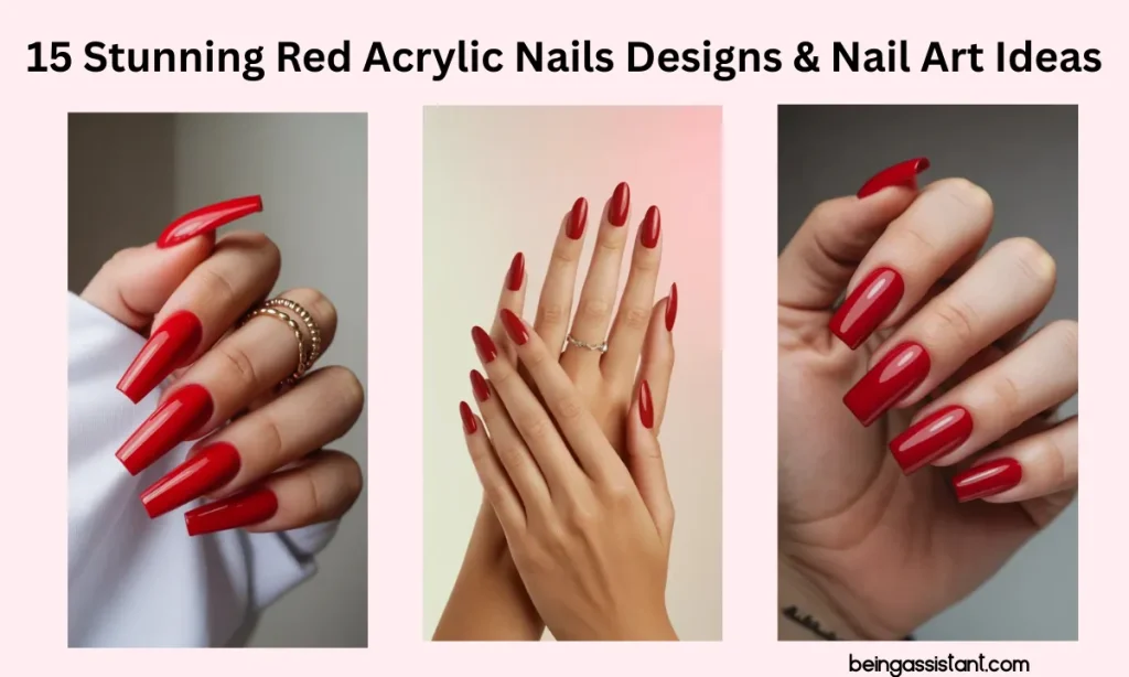 Red Acrylic Nails