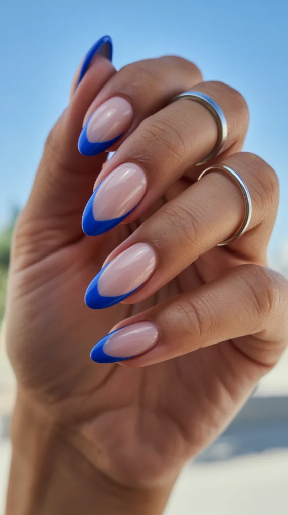 Royal Blue Graphic Edges