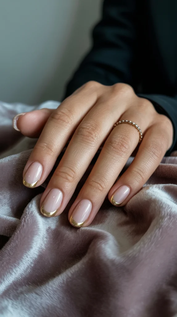 Sleek Gold-Trim Tips