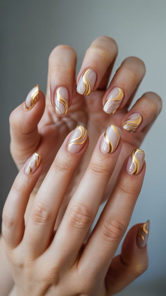 Smoky Marble Swirls