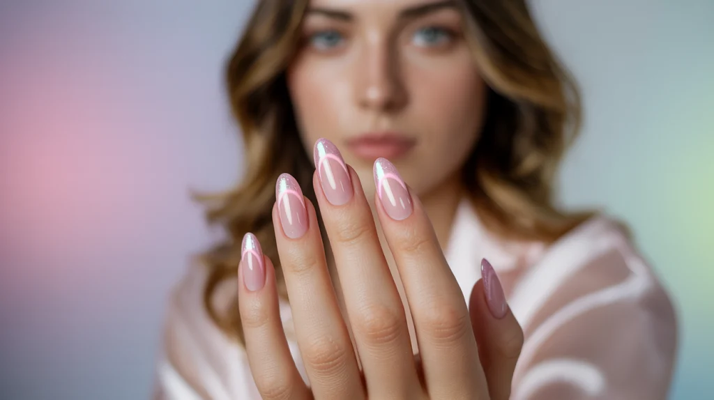 Soft Vibe Radiant Pink Aura Nails