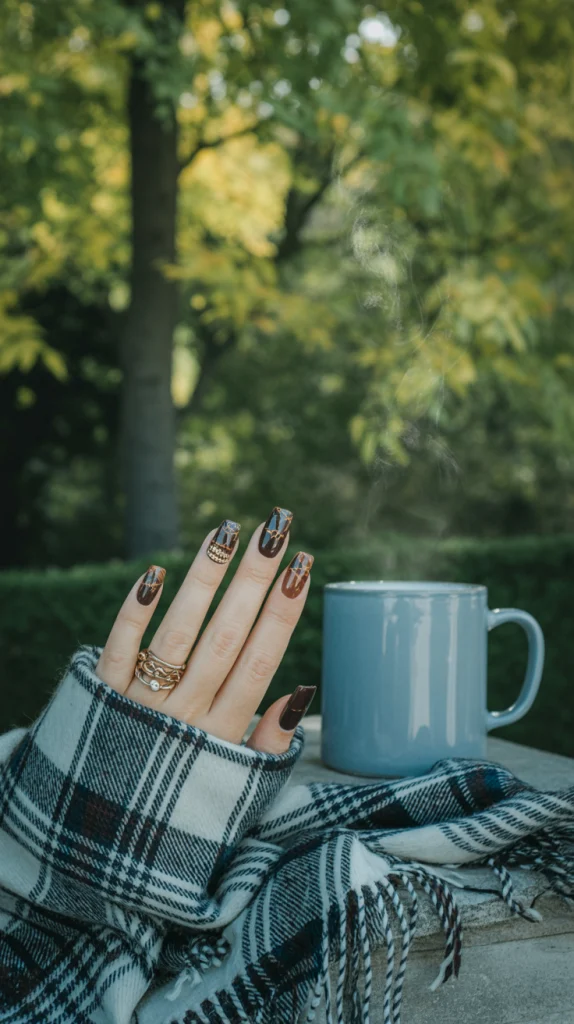 Squared-Off & Stylish Fall Square Nails with Structure