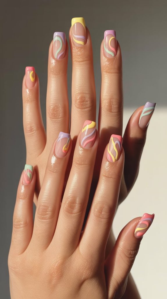 Squiggle French Tips