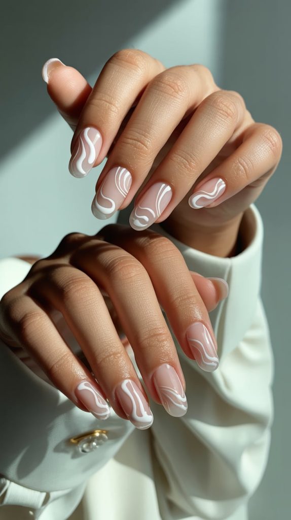White Swirls