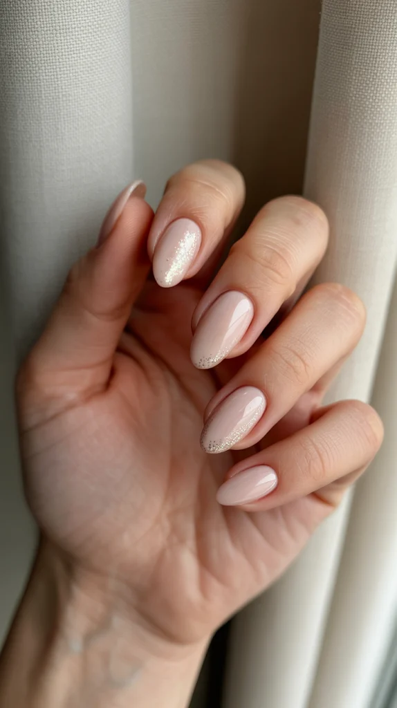 Artful Touch Nude Almond Nail Designs