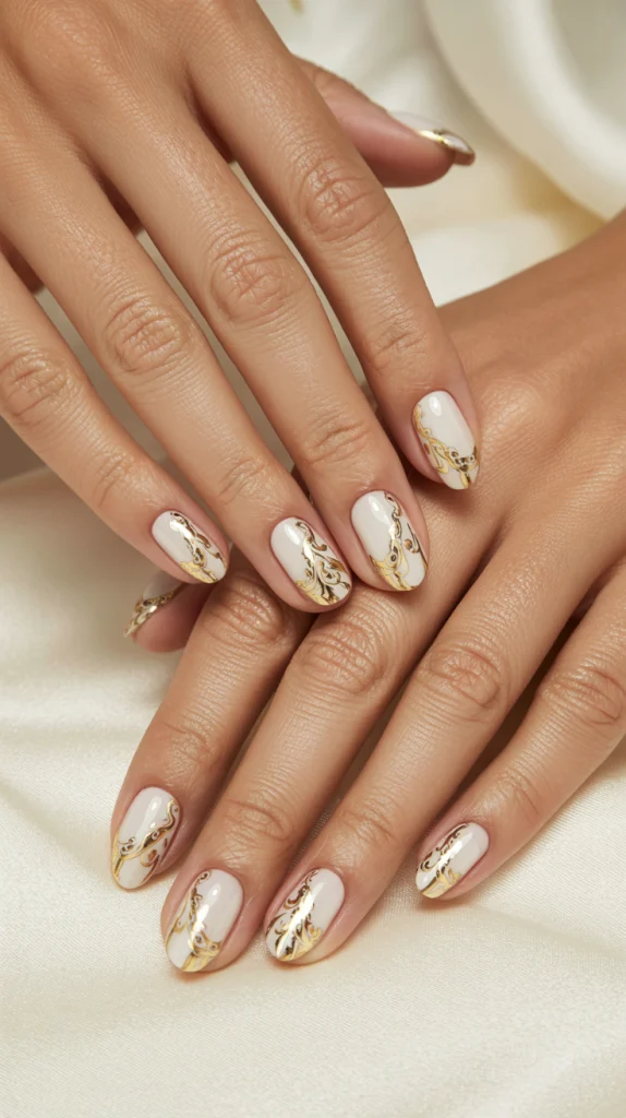 Baroque White And Gold