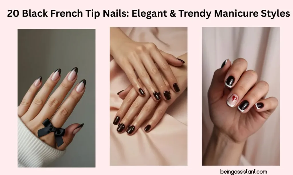 Black French Tip Nails