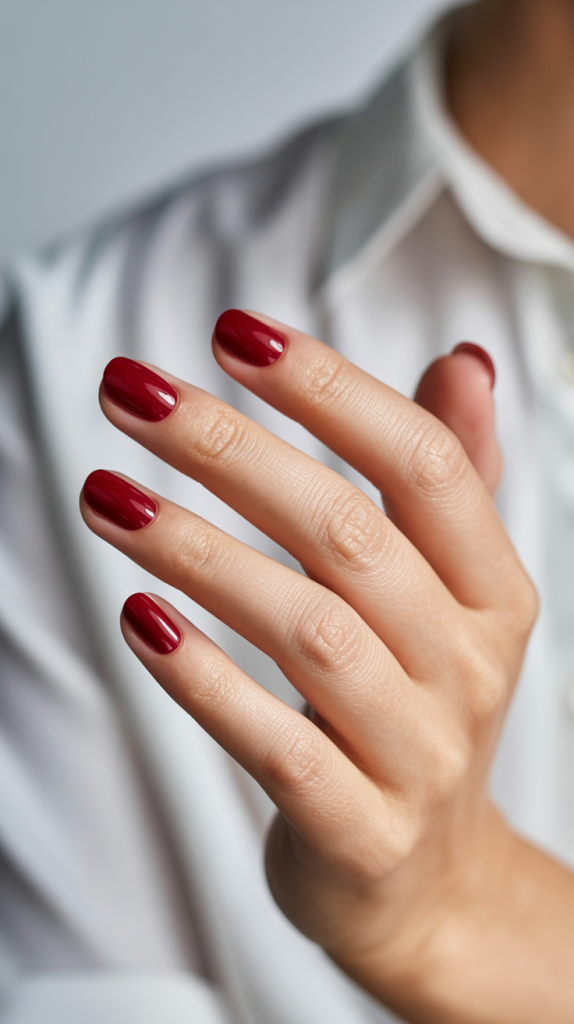 Bold Burgundy Nails