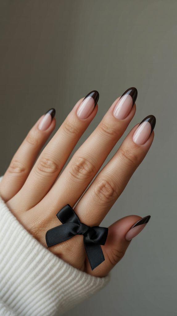 Brat French Tip Nails