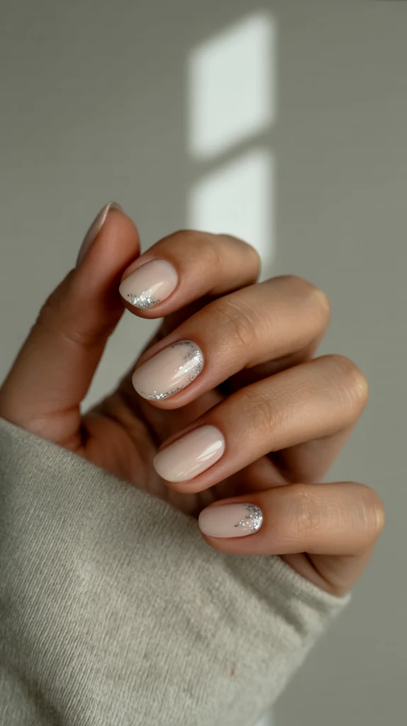 Chic & Clean Short Nude Almond Nails