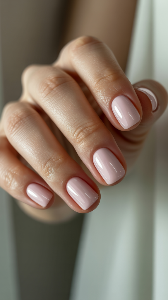 Chic Short Pink Nails