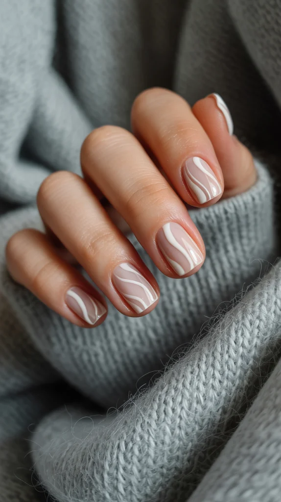 Creamy Negative-Space Swirls