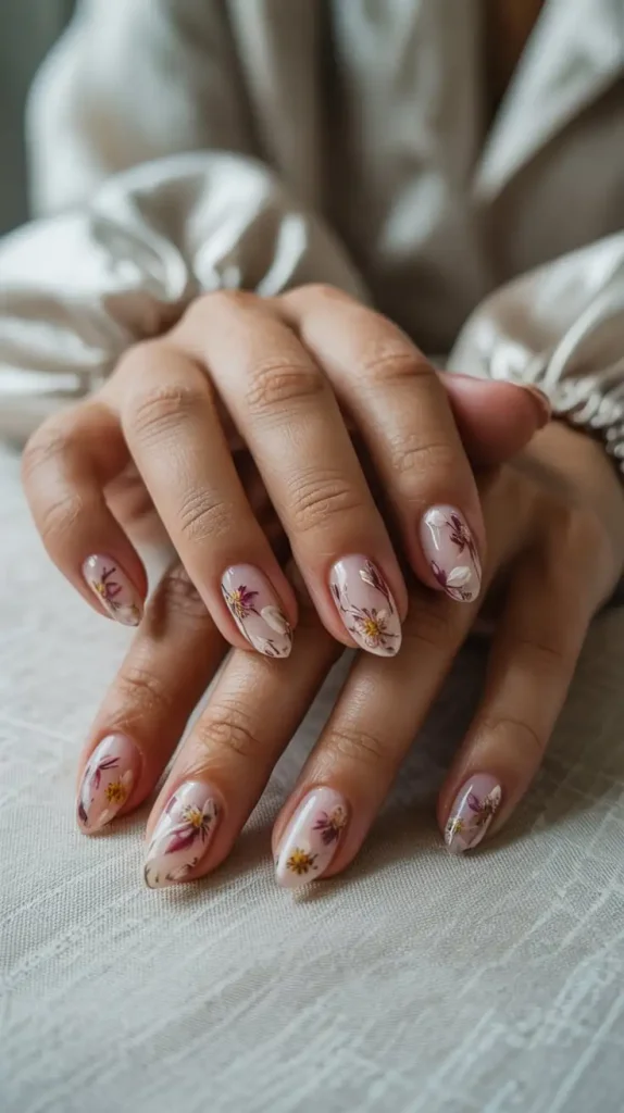 Dried Flower Nails