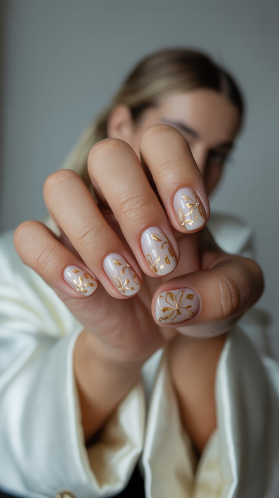 Golden Floral Detail