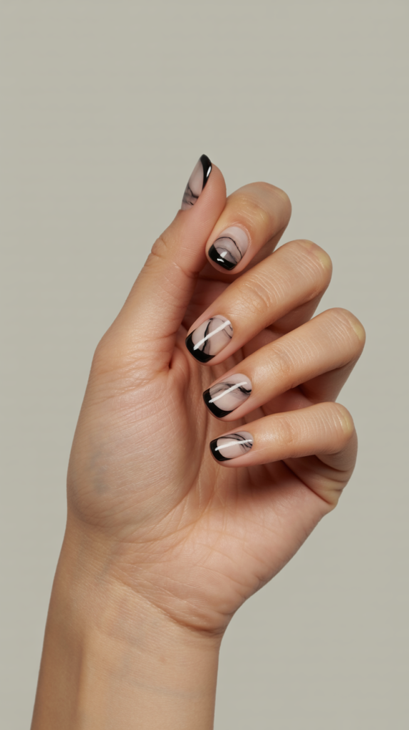 Marble Black French