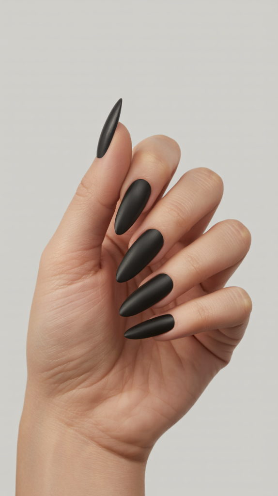 Matte Black Stilettos