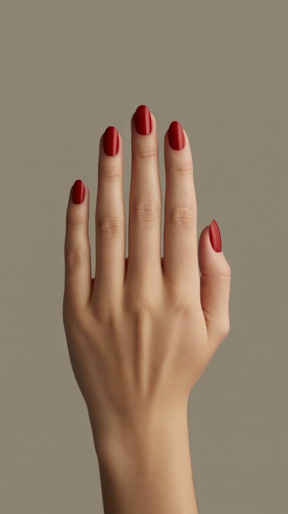 Matte Red Nails