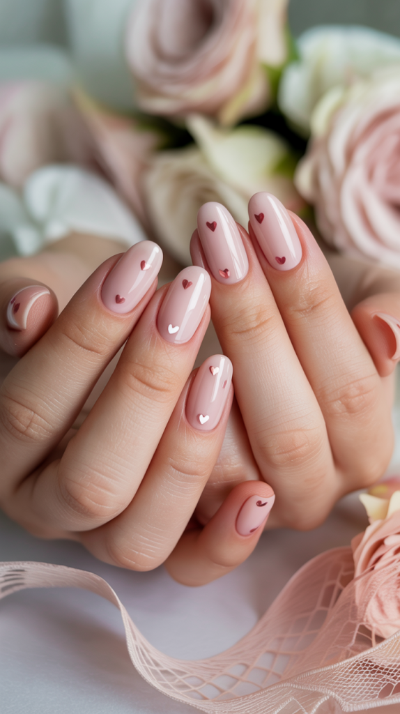 Natural Beauty – Simple Gel Nails with Flowers