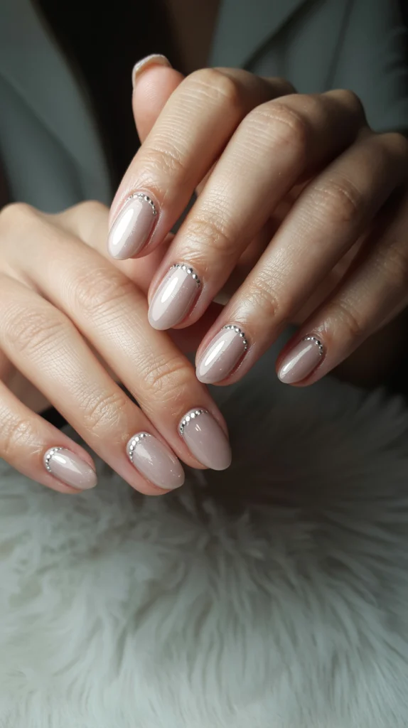 Neutral Prom Nails