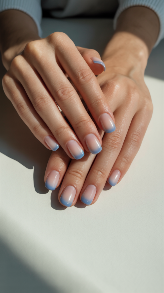 Ombre French Tips Nails